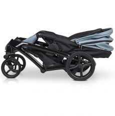 Дитячий візочок 2 в 1 Riko XD Black Edition 02 Crystal Blue